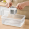 Refrigerator FreshKeeping Drain Storage Box For Ginger Garlic Vegetables 4