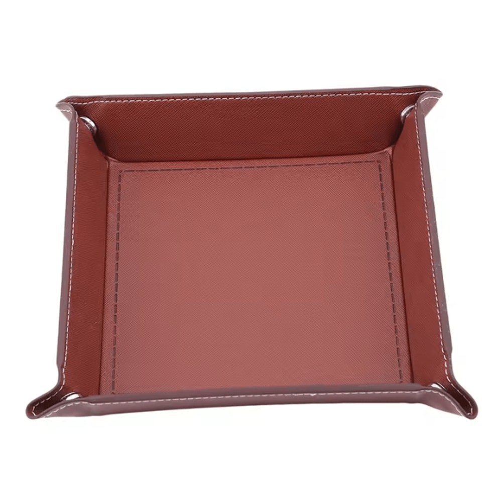 FoldEase PU Leather Valet Tray Organizer 3