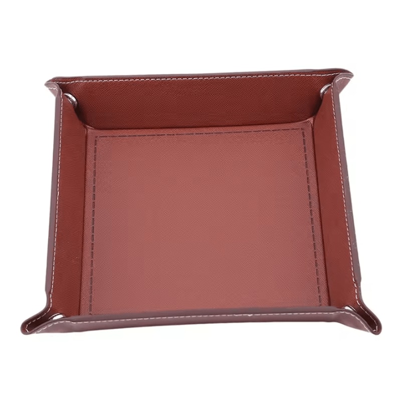 FoldEase PU Leather Valet Tray Organizer 3