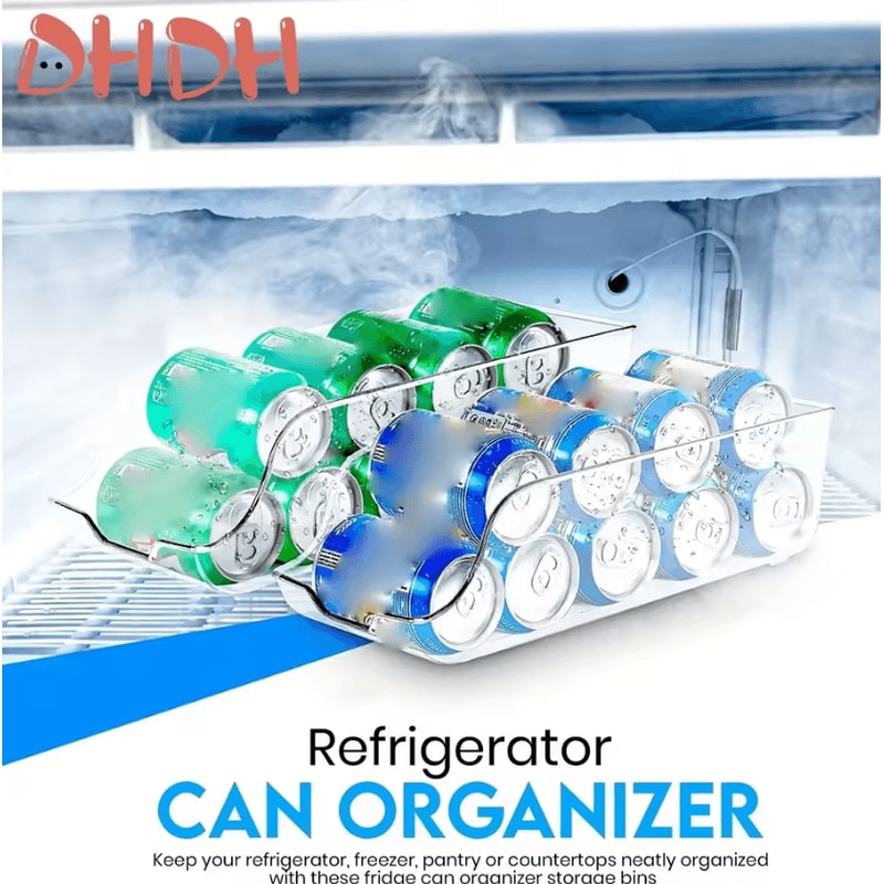 ClearStack Soda Can Fridge Organizer Bin 1