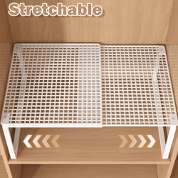 flexistack wardrobe shelf divider organizer