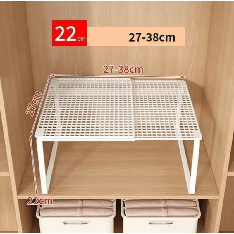 FlexiStack Wardrobe Shelf Divider Organizer 1