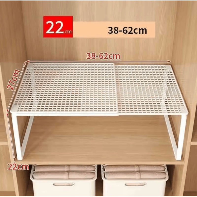 FlexiStack Wardrobe Shelf Divider Organizer 3