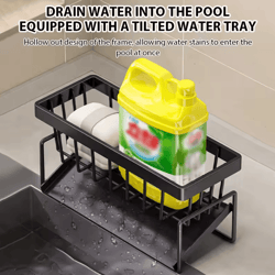 drainease self-draining sink organizer rack