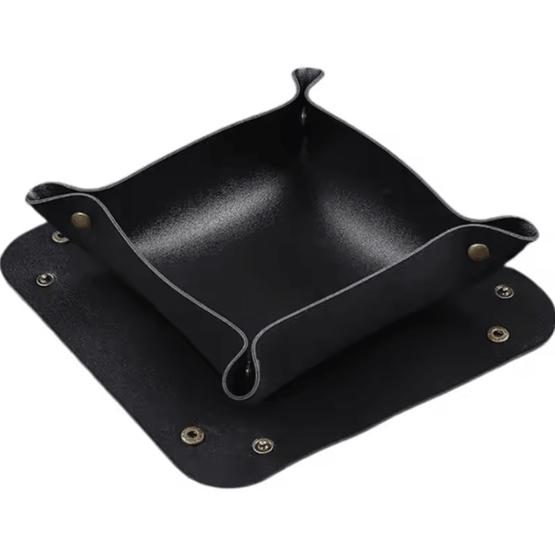 VaultCraft Leather Valet Tray Organizer 0