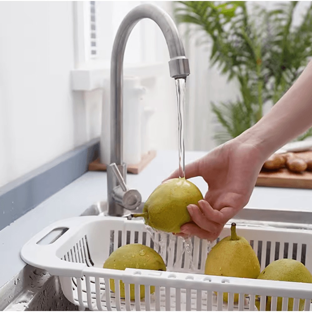 FlexDrain Adjustable Sink Storage Rack 1