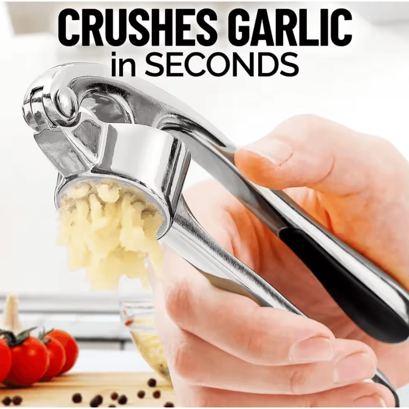 RockEase Stainless Steel Garlic Press Rocker 3