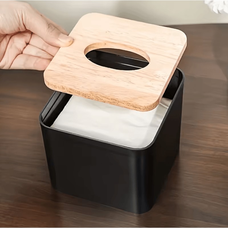 NordLid Wooden Cover Tissue Storage Box 0