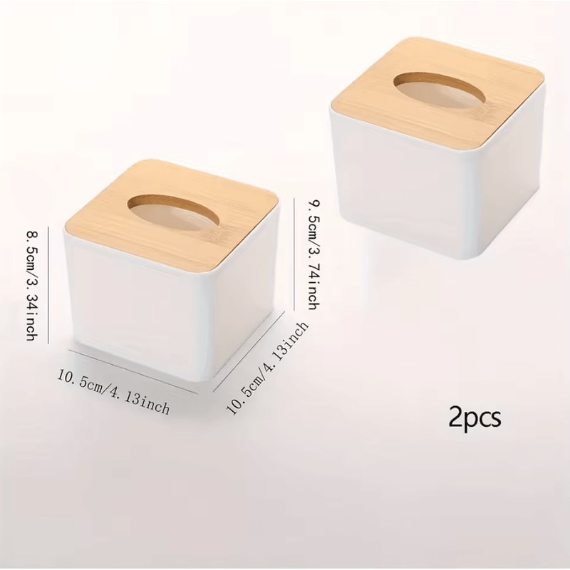 NordLid Wooden Cover Tissue Storage Box 2