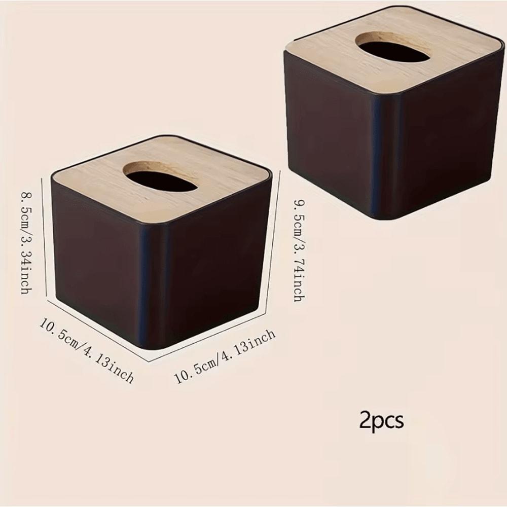 NordLid Wooden Cover Tissue Storage Box 5