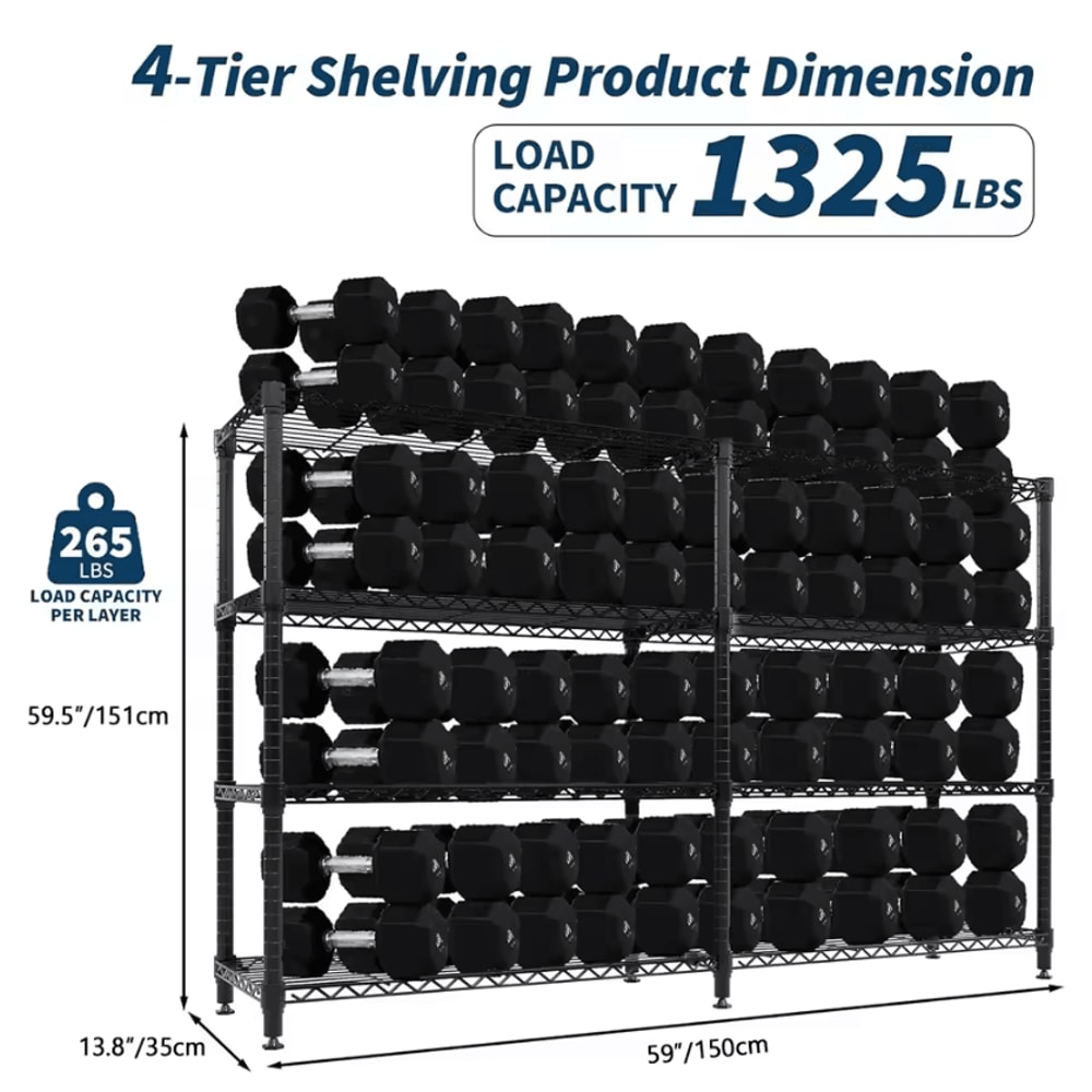 TitanStack Heavy Duty Metal Storage Shelves 2