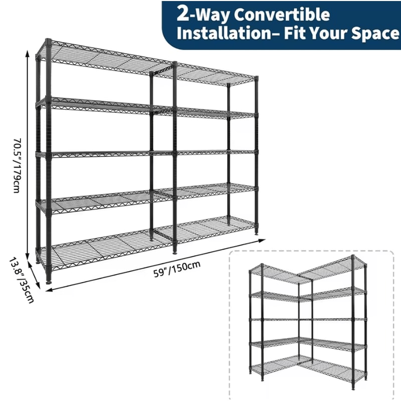 TitanStack Heavy Duty Metal Storage Shelves 4