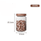 Scandinavian Glass Airtight Kitchen Storage Canister With Wooden Lid 4