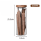 Scandinavian Glass Airtight Kitchen Storage Canister With Wooden Lid 6