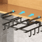 SpaceSaving Under Cabinet Kitchen Organizer Rack With Hooks 3