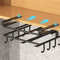 SpaceSaving Under Cabinet Kitchen Organizer Rack With Hooks 3