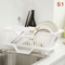 AquaFlow Kitchen Dish Drying Rack With Drain Board Utensil Holder 4
