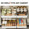 SlideEase HeavyDuty PullOut Cabinet Organizer NoDrill Storage Tray 0
