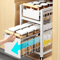 SlideMax PullOut Cabinet Storage Rack Under Sink Spice Organizer 2