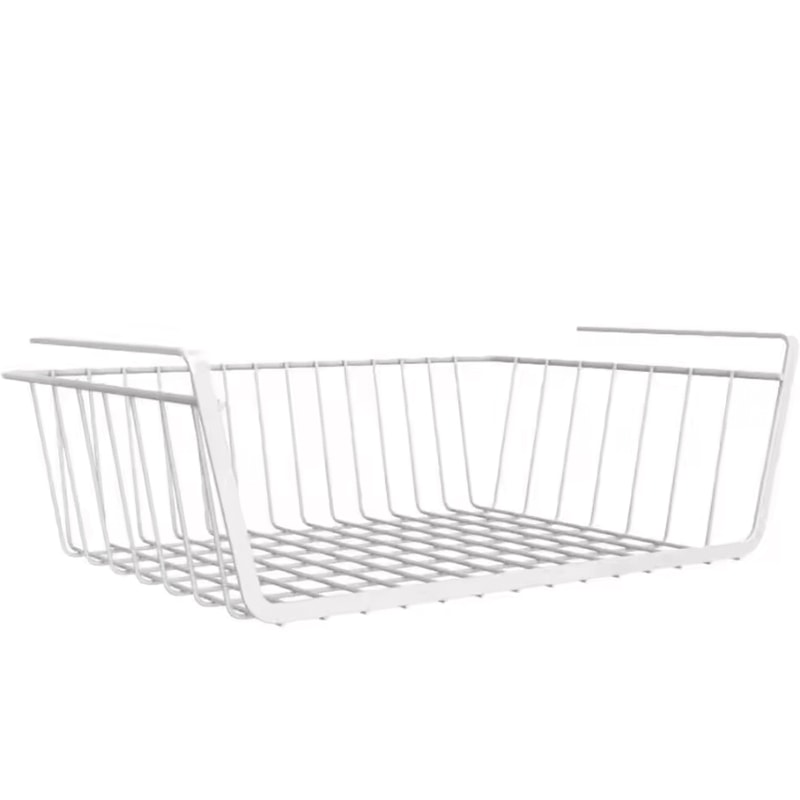 SpaceNest Hanging Under Cabinet Storage Basket Large Capacity Metal Organizer 4