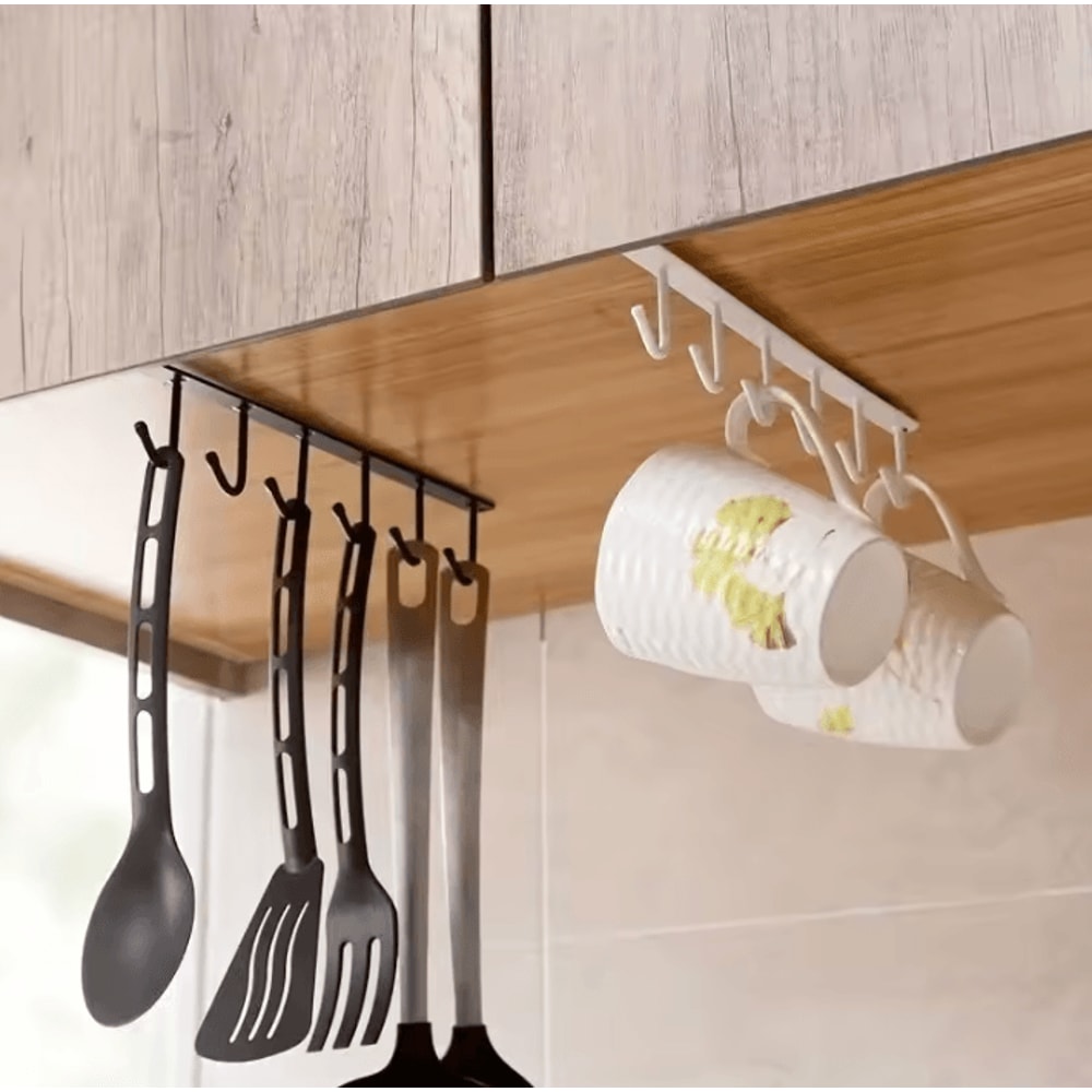 HookNest Wall Mounted Mug Kitchen Storage Rack 2