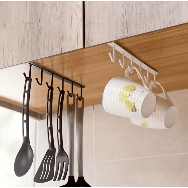 HookNest Wall Mounted Mug Kitchen Storage Rack 2