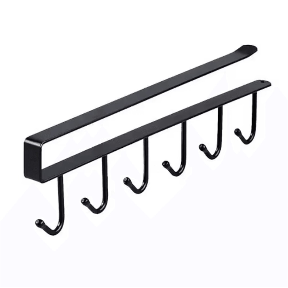 HookNest Wall Mounted Mug Kitchen Storage Rack 5