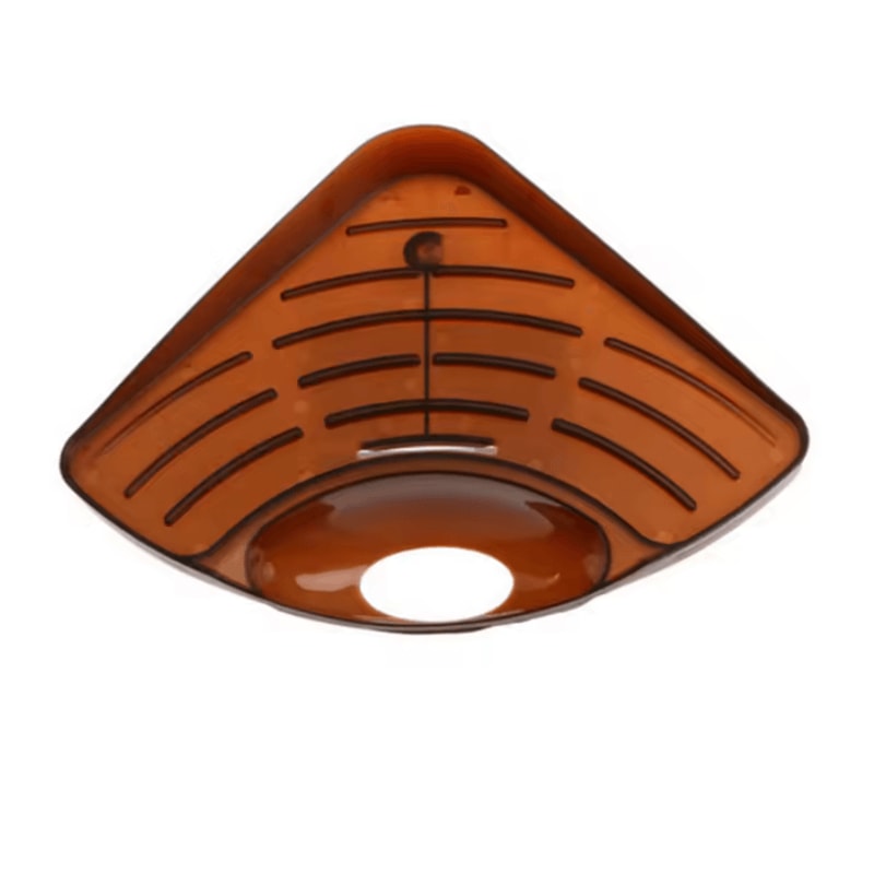 TriFlow Corner Sink Drain Rack Triangle Sponge Utensil Organizer 4