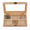 TeaHaven Wooden Tea Storage Box 6 Grid Tea Bag Organizer Chest 2