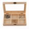 TeaHaven Wooden Tea Storage Box 6 Grid Tea Bag Organizer Chest 2
