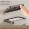 FlexFold Wall Mounted Bathroom Shelf NoDrill Foldable Storage Rack 0