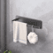 GripRoll Carbon Steel Paper Towel Fresh Film Holder SelfAdhesive Wall Rack 0