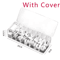 ClearSync Transparent Cable Organizer Box Divided Charger Accessory Storage Case 4