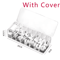 ClearSync Transparent Cable Organizer Box Divided Charger Accessory Storage Case 4