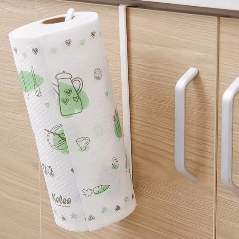 SpaceRoll Wall Mounted Paper Towel Bathroom Storage Rack 1