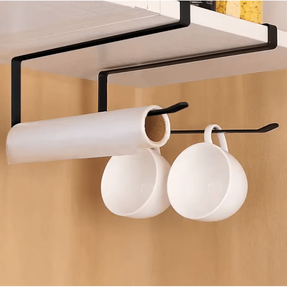 SpaceRoll Wall Mounted Paper Towel Bathroom Storage Rack 2