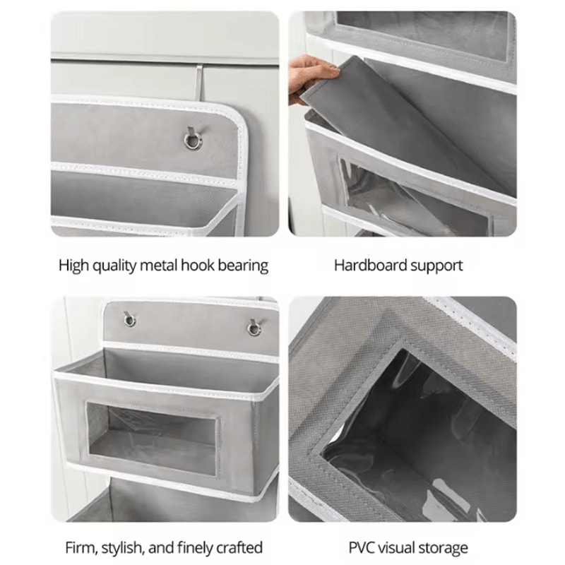 FlexPocket 4Layer Hanging Fabric Storage Organizer Bag 1