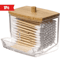 Clear Cotton Swab Pad Organizer Dispenser With Lid 0