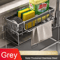 Automatic Drain Kitchen Sink Organizer Rack With Towel Holder 3