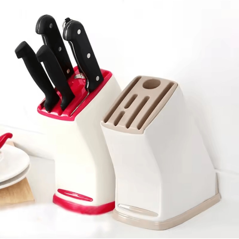 Multifunction Kitchen Knife Holder Drainage Cutlery Organizer 0