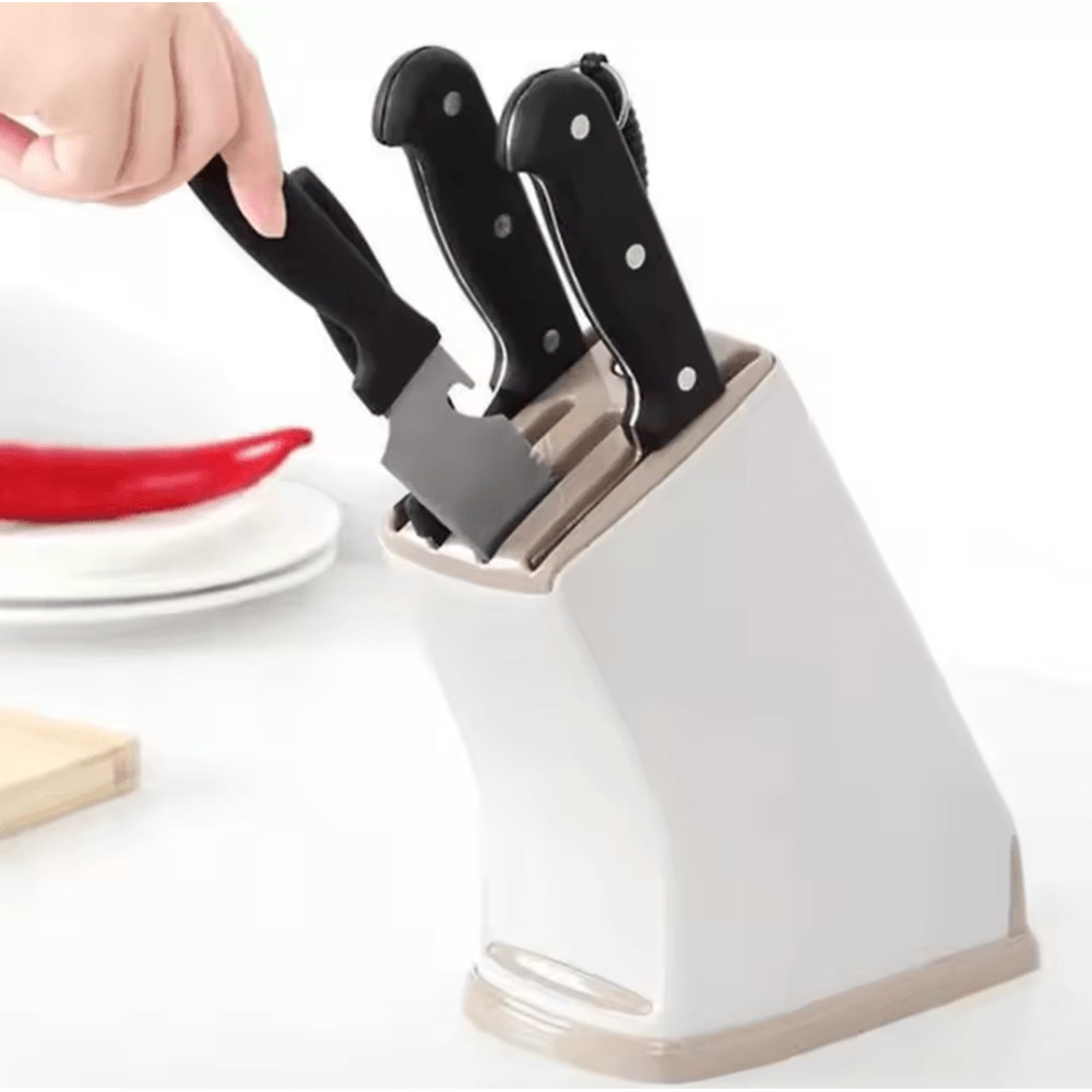 Multifunction Kitchen Knife Holder Drainage Cutlery Organizer 2
