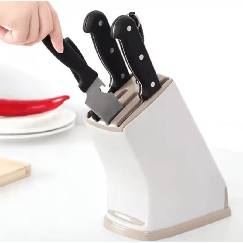 Multifunction Kitchen Knife Holder Drainage Cutlery Organizer 2
