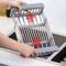 Extendable Stainless Steel Sink Drain Rack For Dish Produce Washing 0