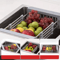 Extendable Stainless Steel Sink Drain Rack For Dish Produce Washing 1