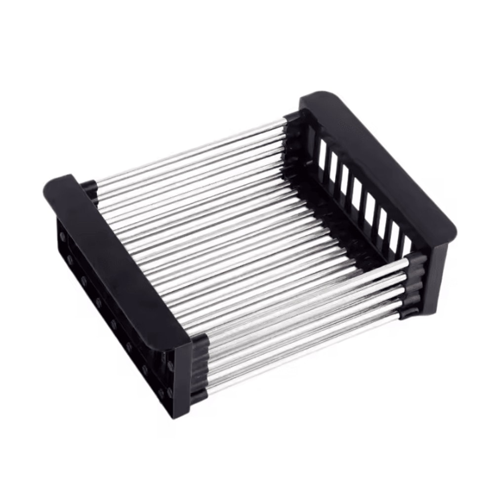 Extendable Stainless Steel Sink Drain Rack For Dish Produce Washing 2