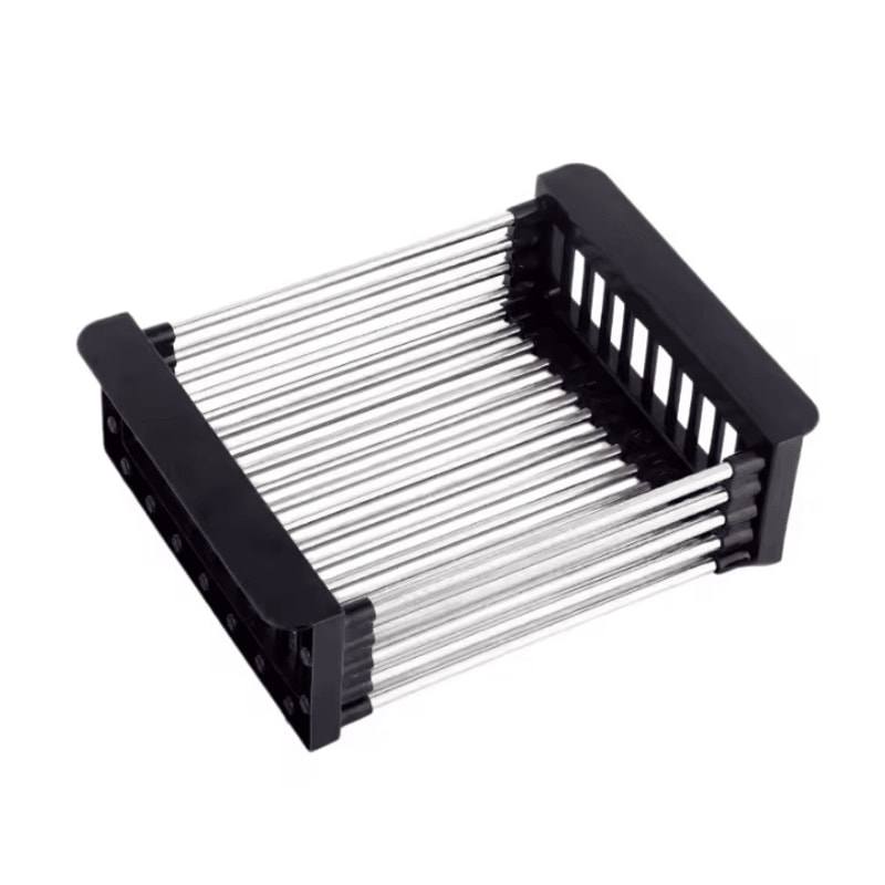 Extendable Stainless Steel Sink Drain Rack For Dish Produce Washing 2