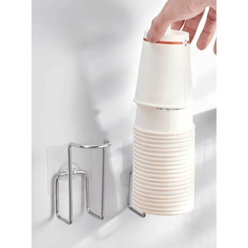 WORTHBUY Wall Mounted Disposable Paper Cup Holder 0