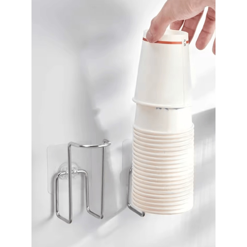 WORTHBUY Wall Mounted Disposable Paper Cup Holder 0