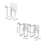WORTHBUY Wall Mounted Disposable Paper Cup Holder 4