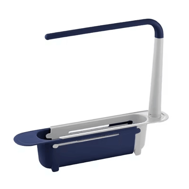 Adjustable Telescopic Kitchen Sink Organizer Rack 5